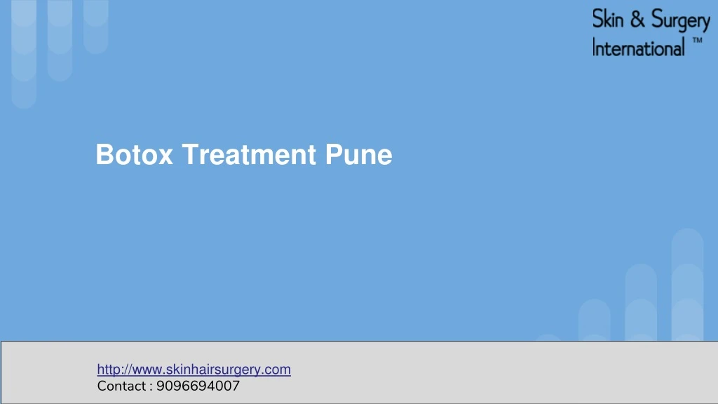 botox treatment pune