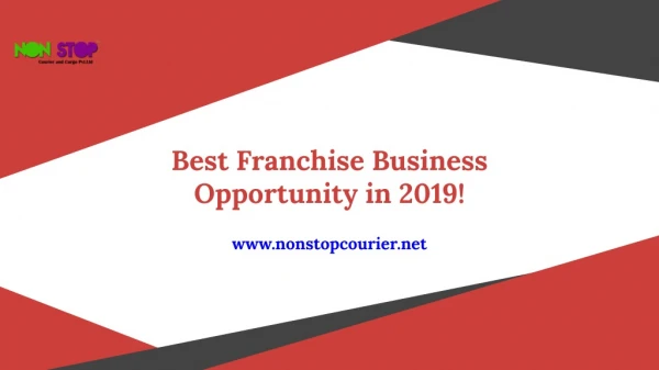 Best Franchise Business Opportunity in 2019!