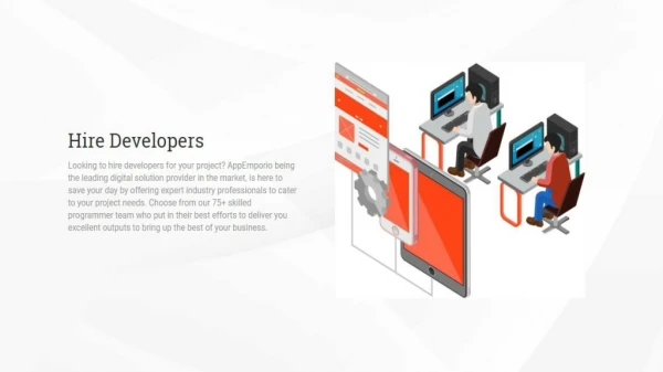 Appoint Expert Developers from AppEmporio
