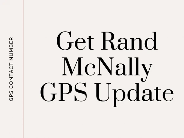 How to Get Rand McNally GPS Update?