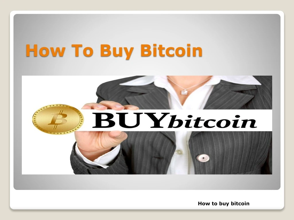 how t o buy bitcoin
