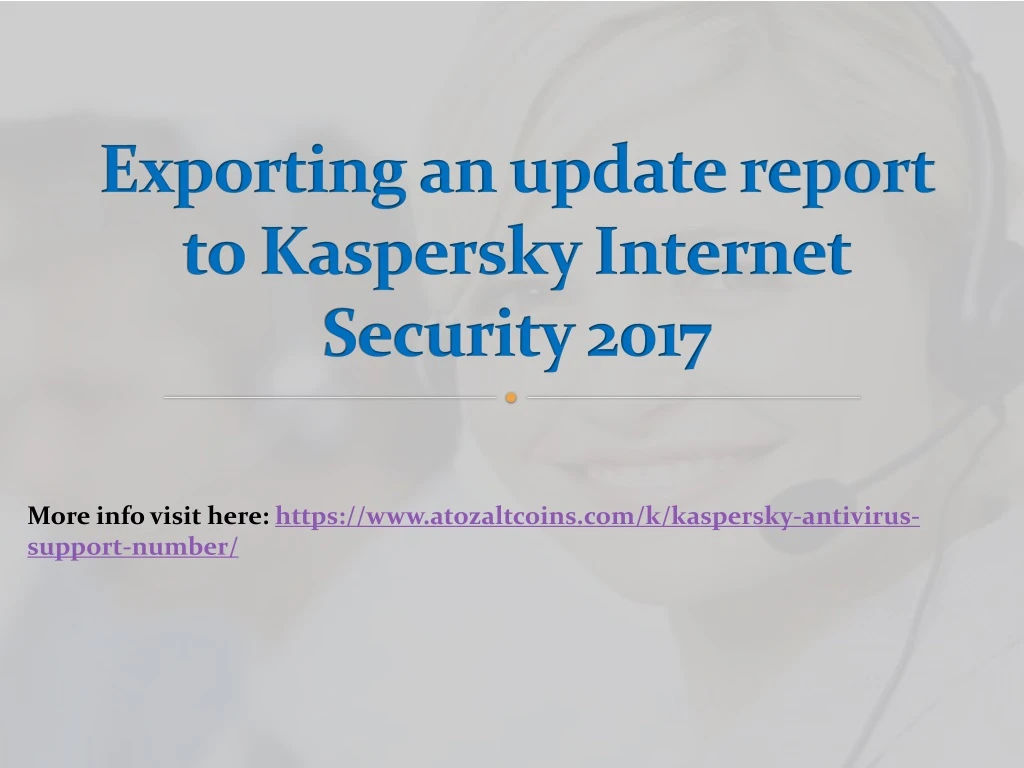 exporting an update report to kaspersky internet security 2017