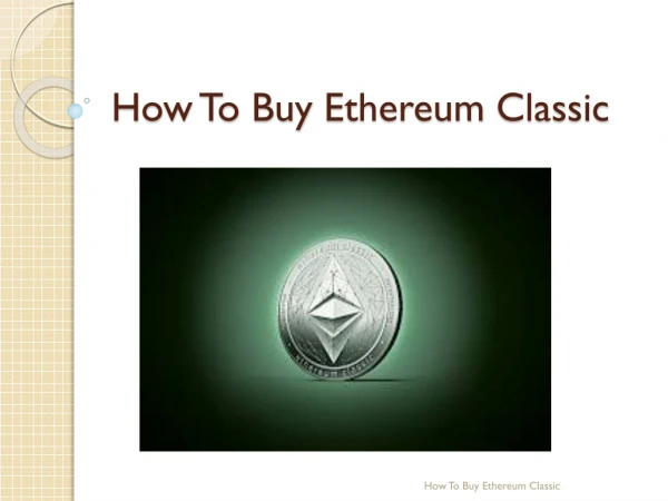 How to buy etherum classic