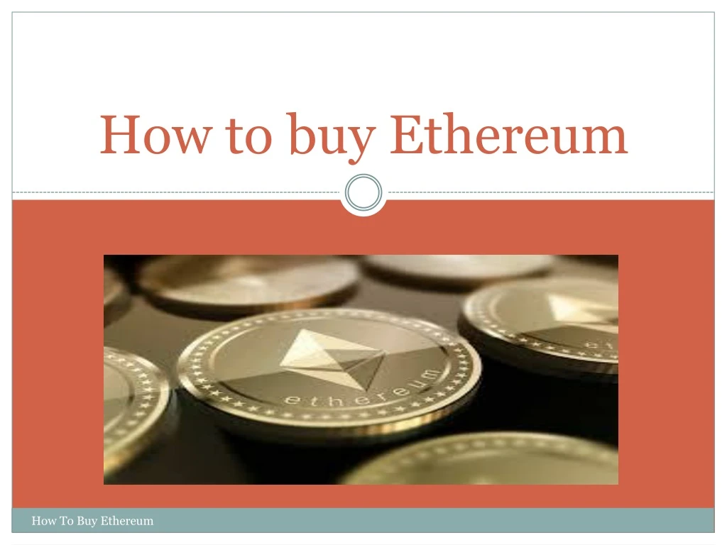 how to buy ethereum