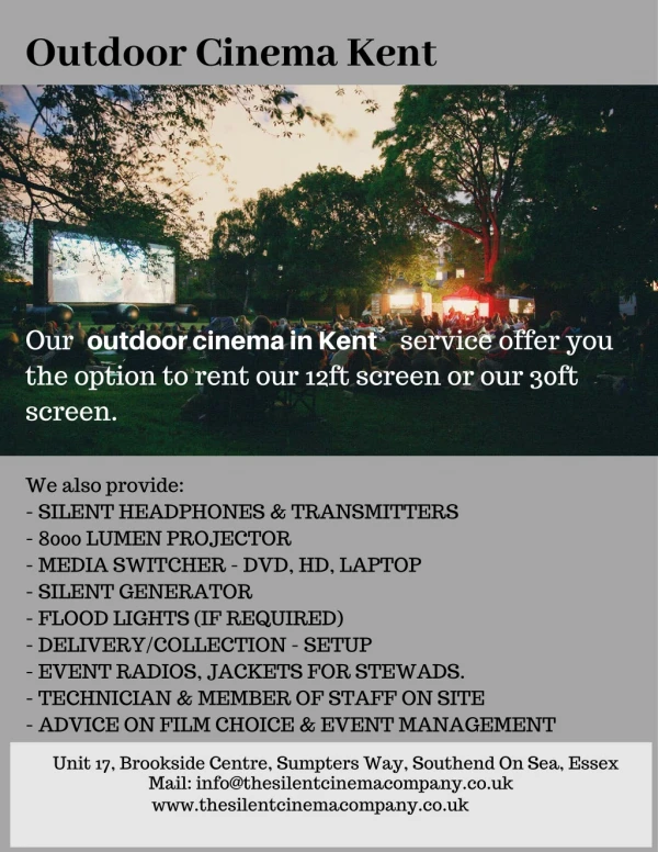 Outdoor Cinema Kent