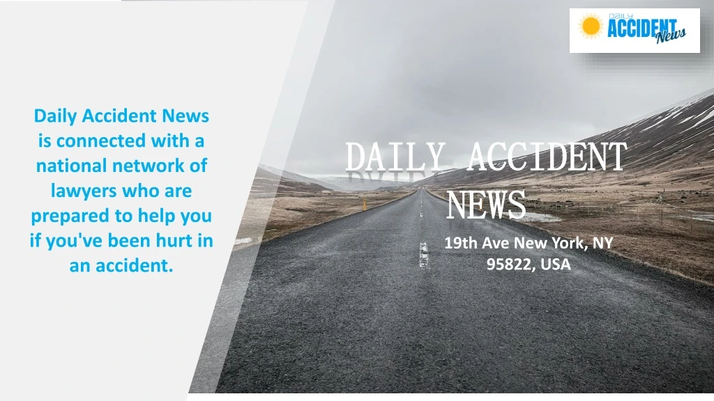 daily accident news is connected with a national