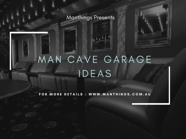 Man cave garage ideas