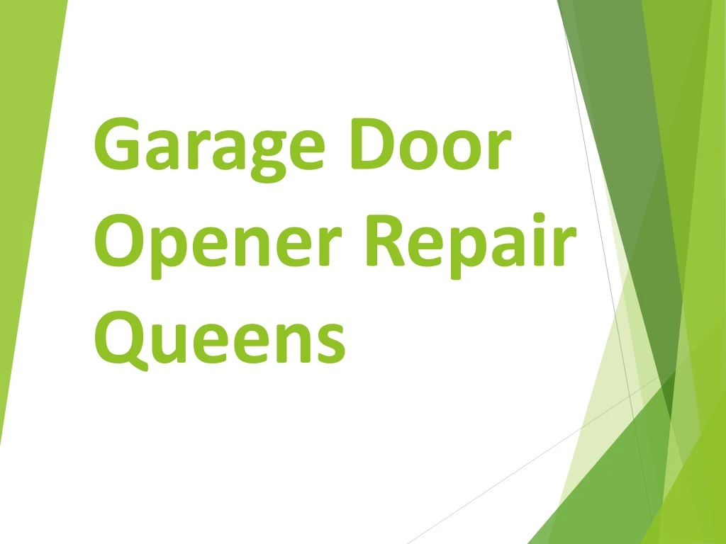 garage door opener repair queens