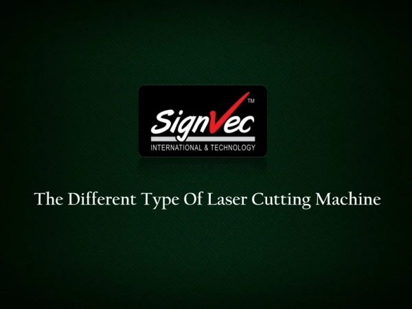 the different type of laser cutting machine