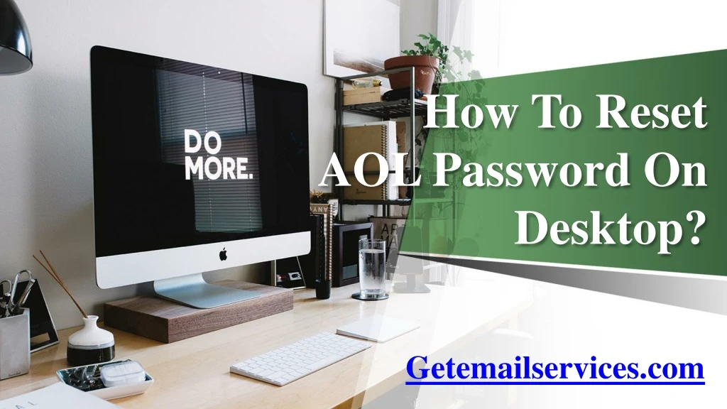how to reset aol password on desktop