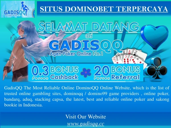 Situs Dominobet Terpercaya | GadisQQ.cc