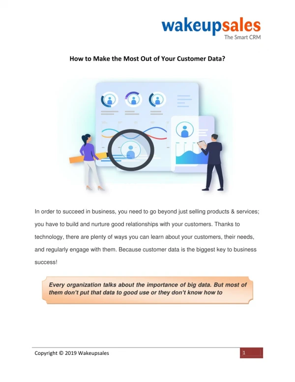 How to Make the Most Out of Your Customer Data