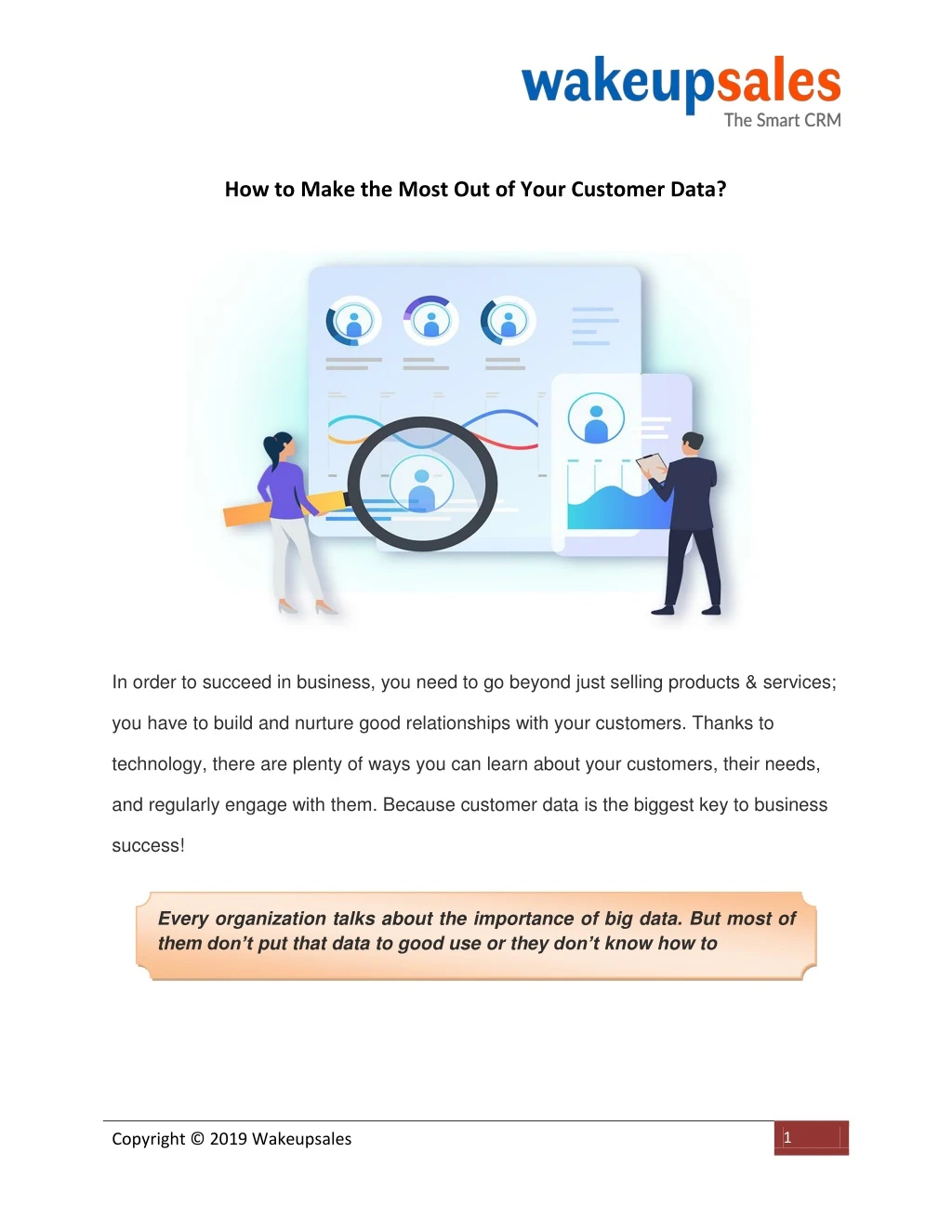 how to make the most out of your customer data