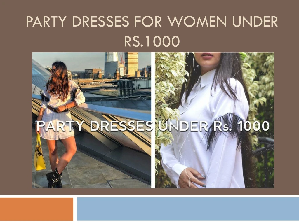 party dresses for women under rs 1000