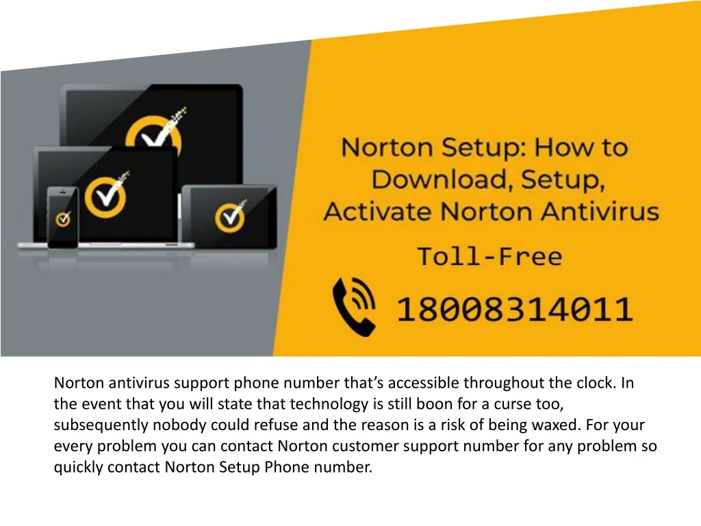 norton antivirus support phone number that