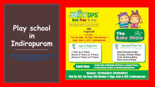 Play School in Indirapuram