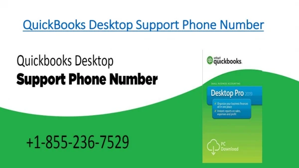 QuickBooks Desktop Support Phone Number 1-855-236-7529