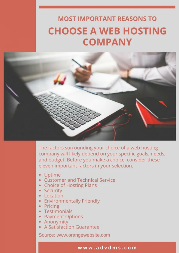 Most Important Reasons To Choose a Web Hosting Company