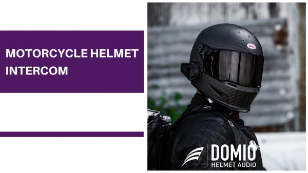 Motorcycle Helmet Intercom - Domio Sports