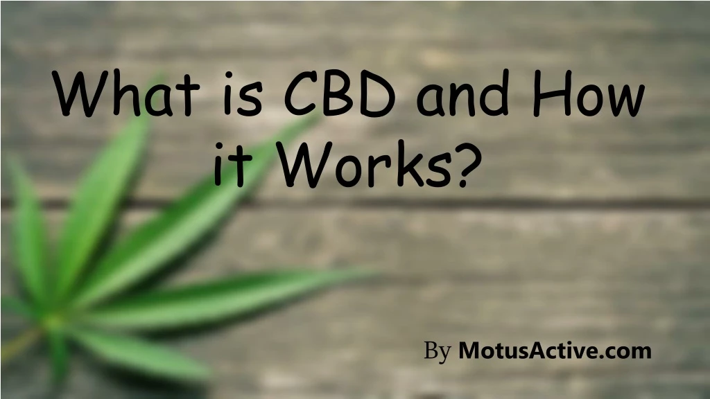 what is cbd and how it works