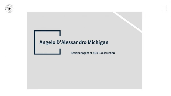 Angelo D’Alessandro Michigan - Leader in the Civil Construction Industry