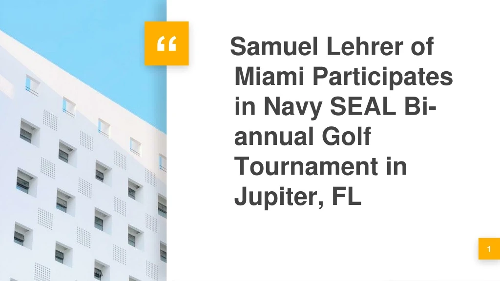 samuel lehrer of miami participates in navy seal