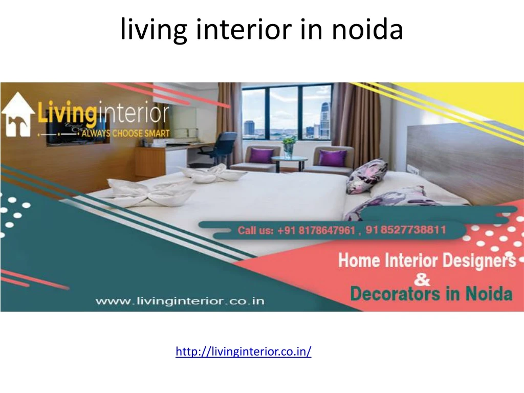 living interior in noida