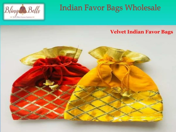 Indian Favor Bags
