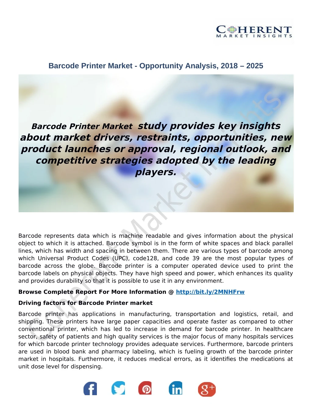 barcode printer market opportunity analysis 2018