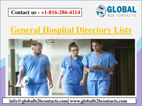 General Hospital Directory Lists