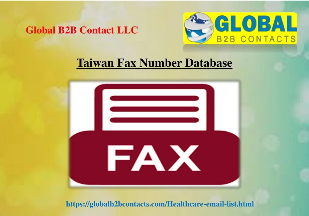 taiwan fax number database