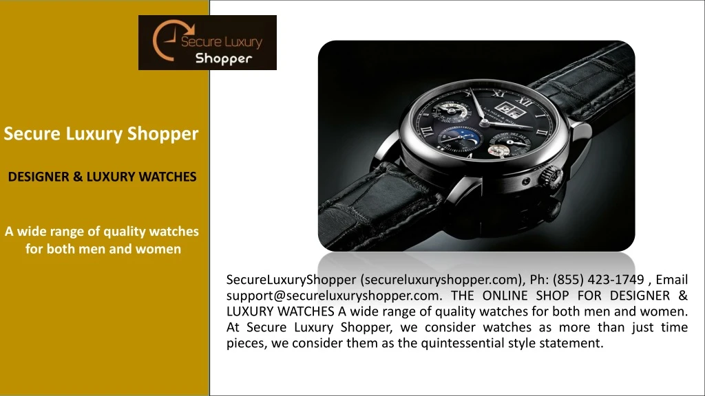 secure luxury shopper