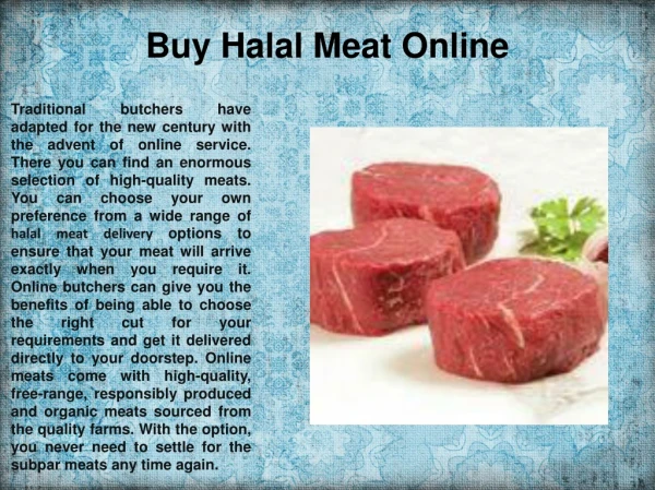 Buy Halal Meat Online