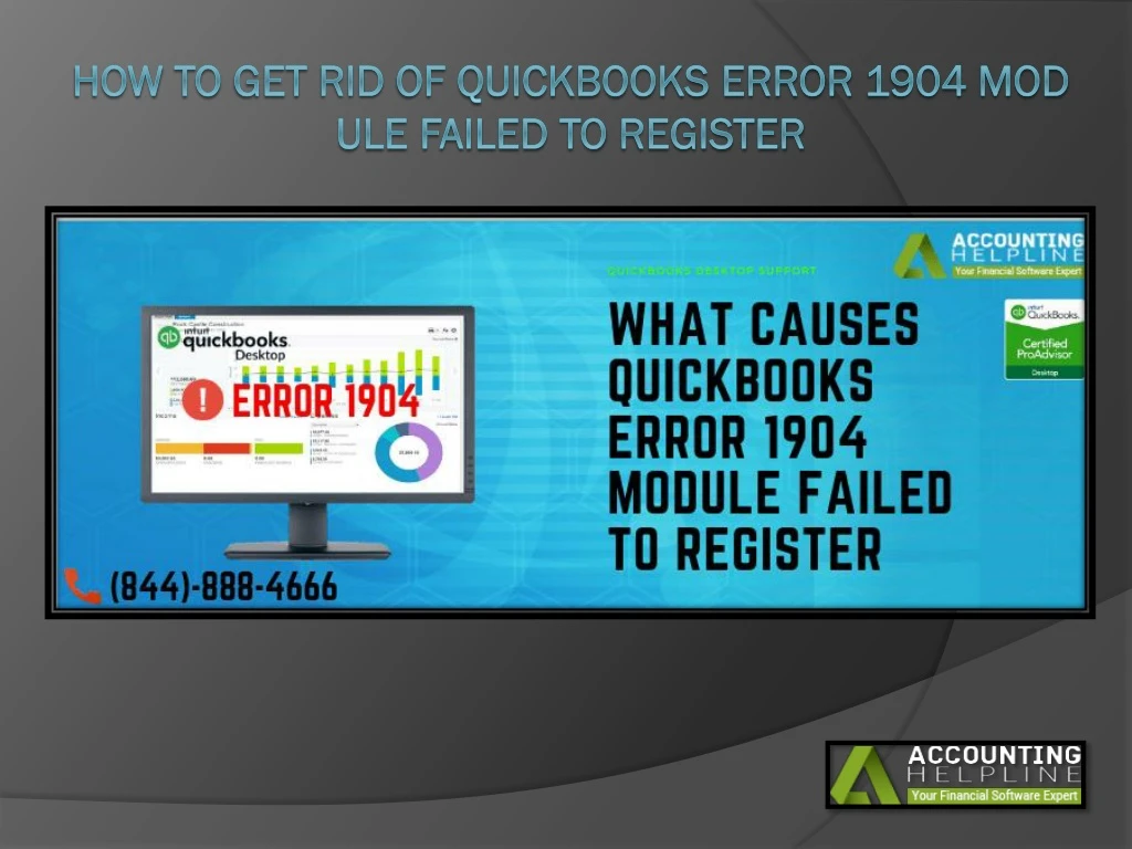 how to get rid of quickbooks error 1904 module failed to register