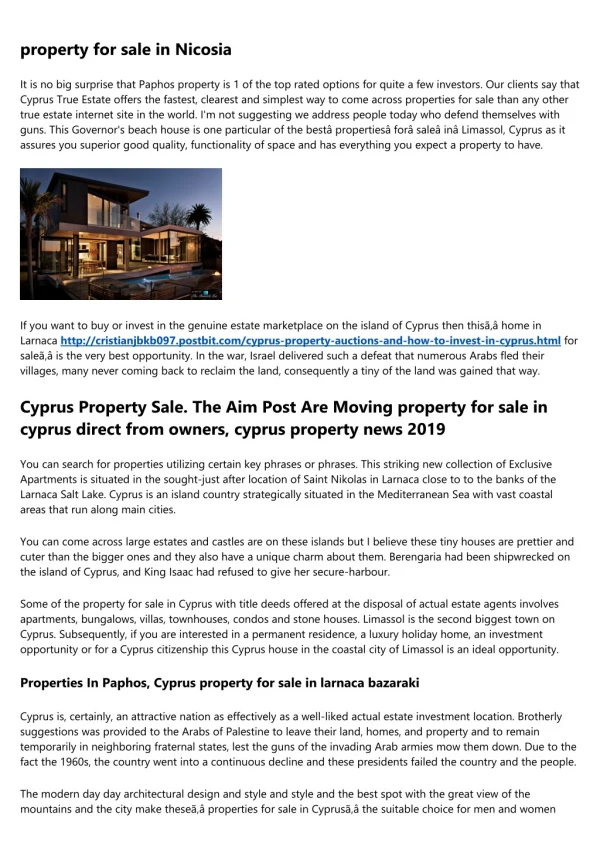 cyprus property troodos - Premium Properties