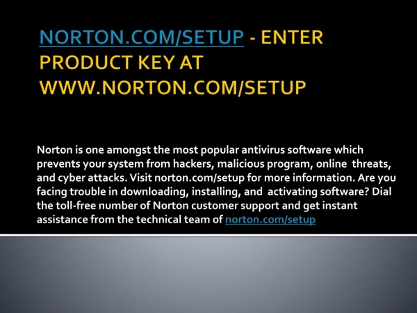 NORTON.COM/SETUP- NORTON ANTIVIRUS ACTIVATION