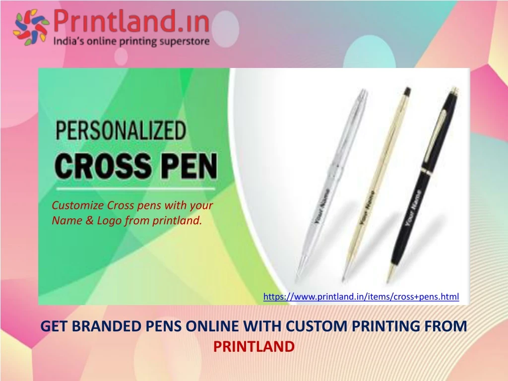 c ustomize cross pens with your name logo from