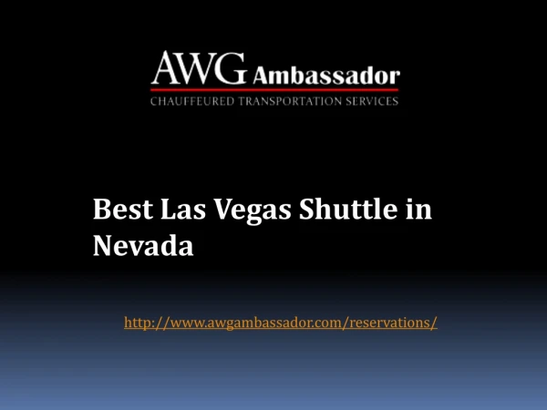 Best Las Vegas Shuttle in Nevada