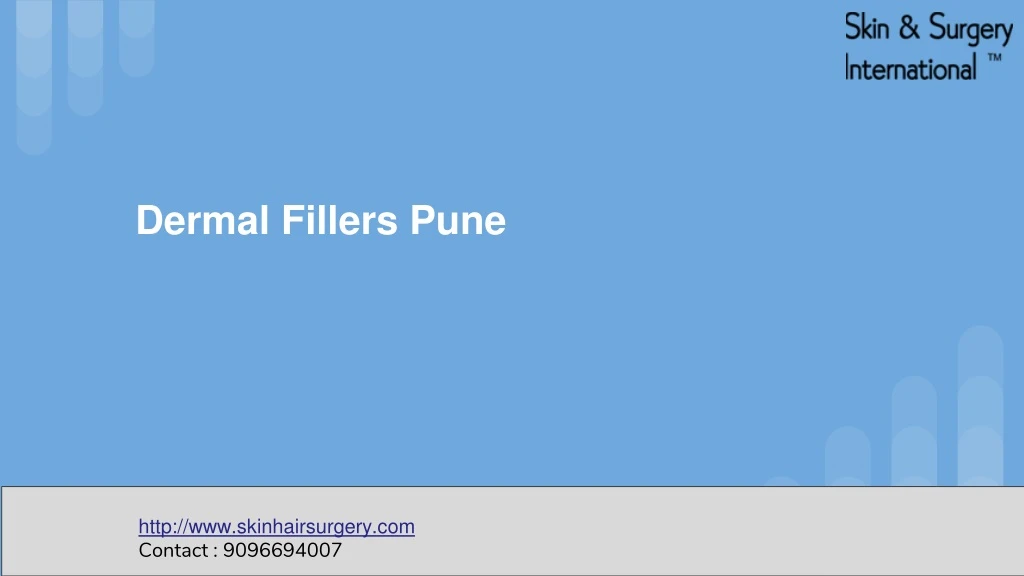 dermal fillers pune