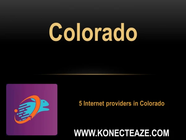 5 Internet providers in Colorado