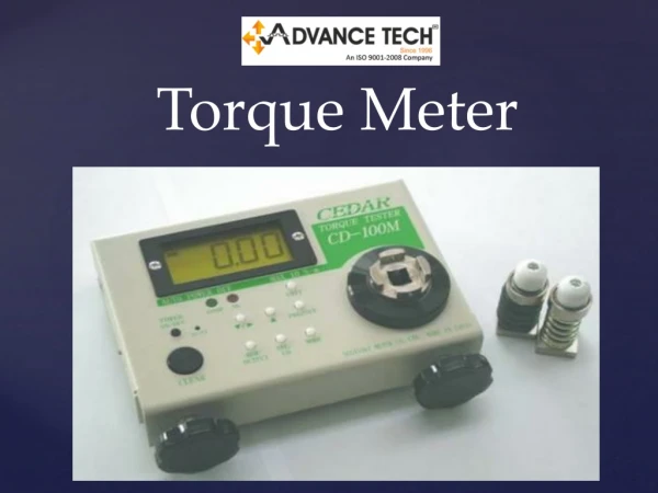Buy the best and highest quality Torque Meter