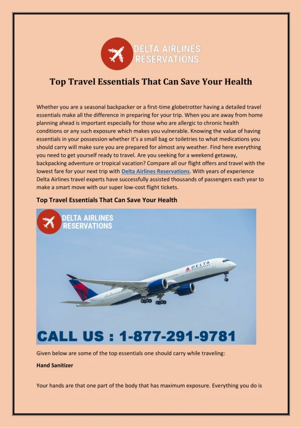 Top Travel Essentials That Can Save Your Health