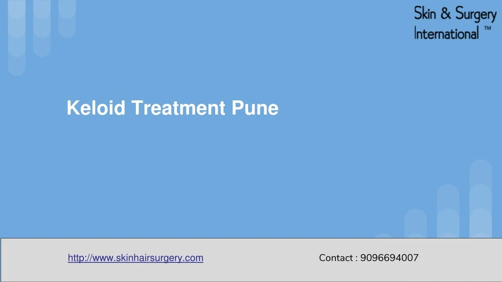 keloid treatment pune