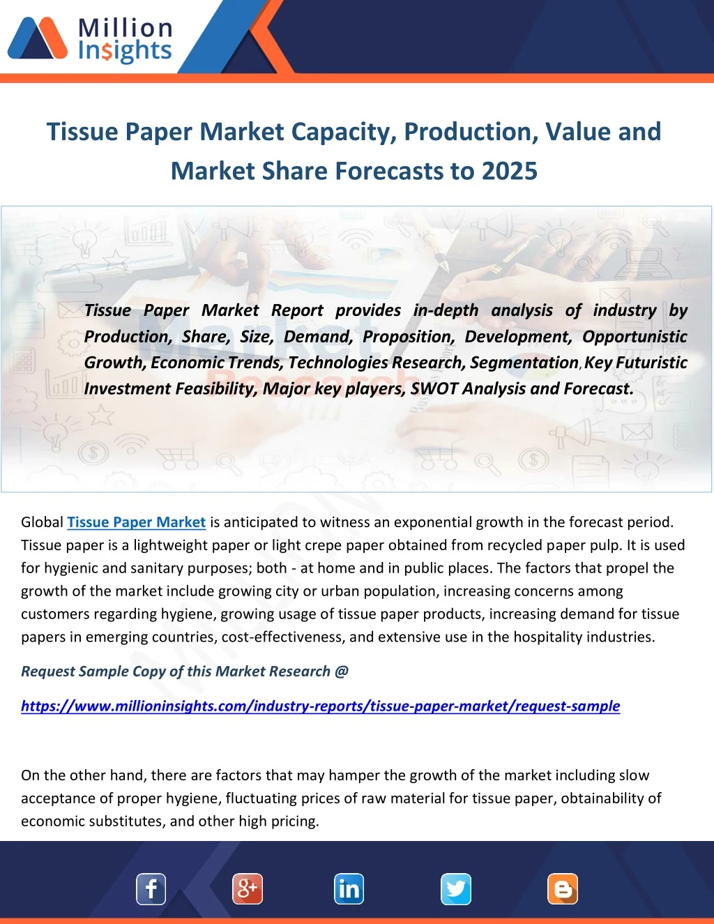 tissue paper market capacity production value