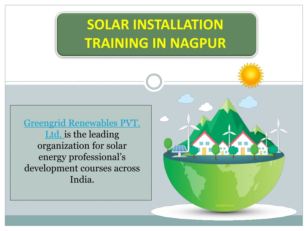 solar installation training in nagpur