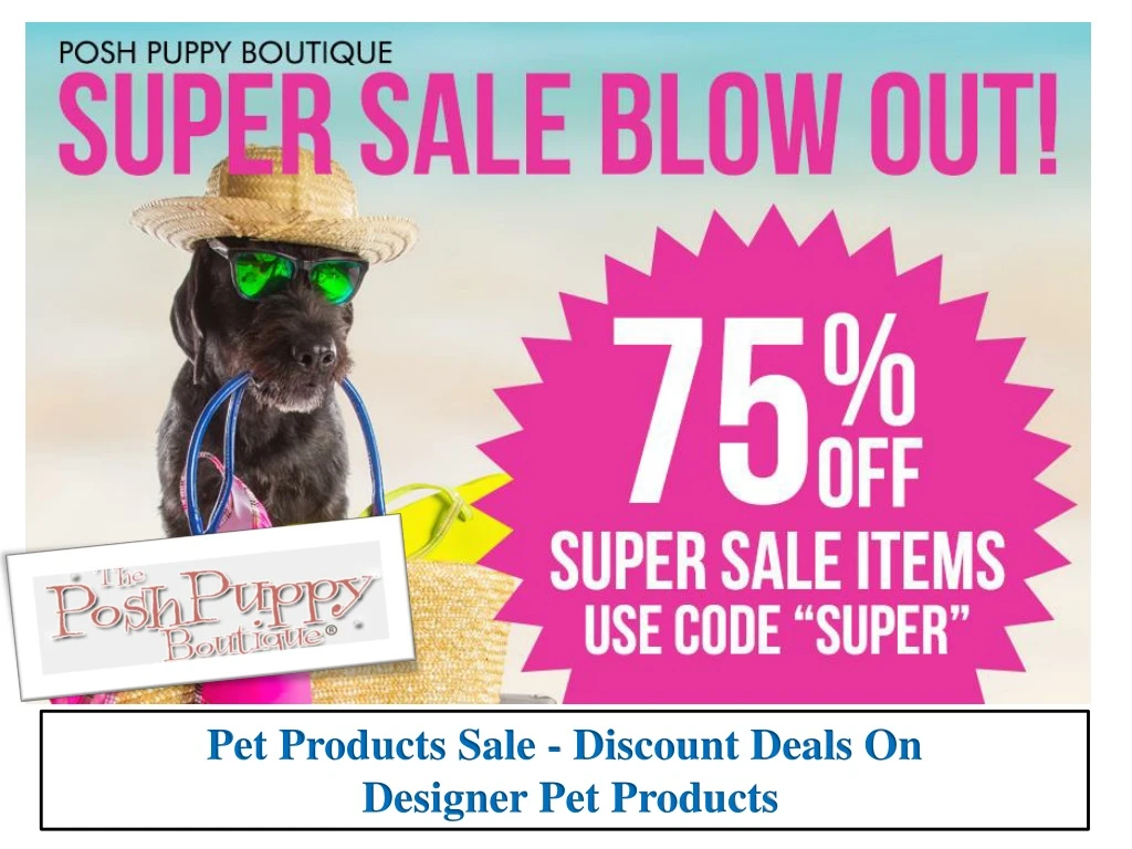 pet products sale discount deals on designer