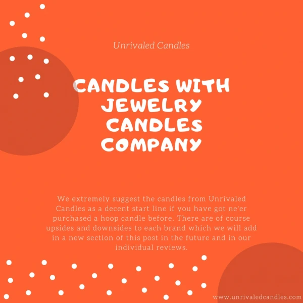 Candles with Jewelry Hidden Inside