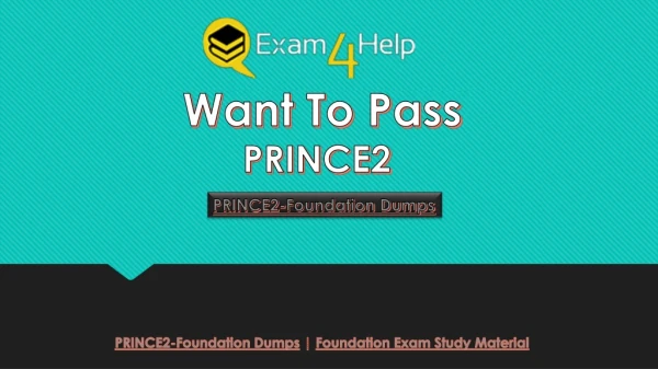 2019 PRINCE2-Foundation Prep & Test Bundle, Exam - Exam4Help