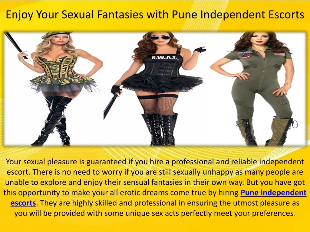 enjoy your sexual fantasies with pune independent escorts