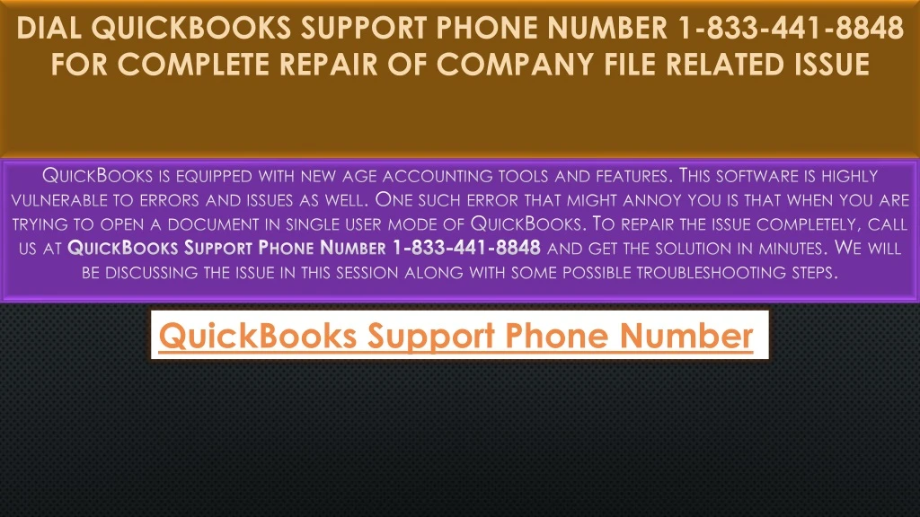 dial quickbooks support phone number